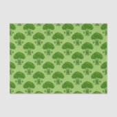 Papier Mousseline Joyeux Brocoli vert (Recto)
