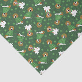 Papier Mousseline Joyeux chien Beagle Jour de la Saint Patrick (Détail)