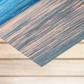 Papier Mousseline Joyeux chien et réflexion sur la plage au coucher