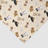 Papier Mousseline Joyeux Chiens de Pâques (Détail)