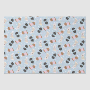 Papier Mousseline Joyeux Chiens de Pâques