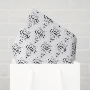 Papier Mousseline Joyeux CHRISTmas Christian Calligraphie