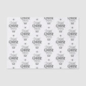 Papier Mousseline Joyeux CHRISTmas Christian Calligraphie Christ Jés (Recto)