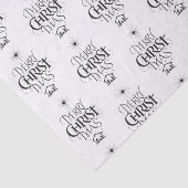 Papier Mousseline Joyeux CHRISTmas Christian Calligraphie Christ Jés (Détail)