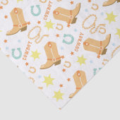 Papier Mousseline Joyeux Cowboy d'anniversaire (Détail)