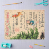 Papier Mousseline Joyeux Découpage de rennes de Noël (Artisanat)