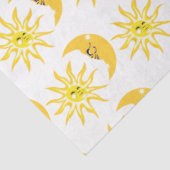 Papier Mousseline Joyeux dénouement soleil et lune (Détail)