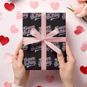 Papier Mousseline joyeux diamant d'anniversaire