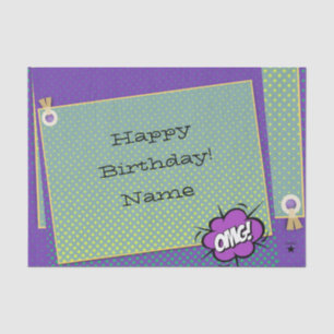 Papier Mousseline Joyeux document d'anniversaire - HAMbWG