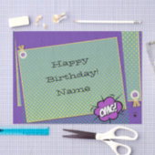 Papier Mousseline Joyeux document d'anniversaire - HAMbWG (Artisanat)