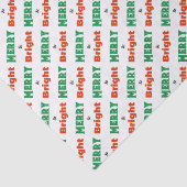 Papier Mousseline Joyeux et des mots brillants Fête Noël (Détail)