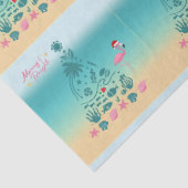 Papier Mousseline Joyeux Et Lumineux Noël De Plage (Détail)