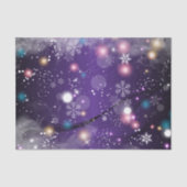 Papier Mousseline Joyeux et violet de Noël de Noël d'hiver Wonderlan (Recto)