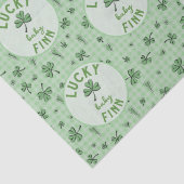 Papier Mousseline Joyeux garçon de la Saint-Patrick (Détail)