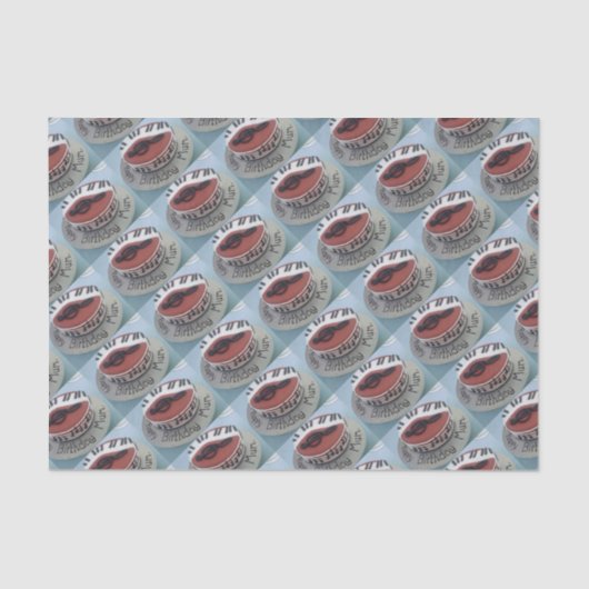 Papier Mousseline Joyeux gâteau de maman d'anniversaire (Recto)