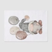 Papier Mousseline Joyeux Gnome d'anniversaire (Recto)