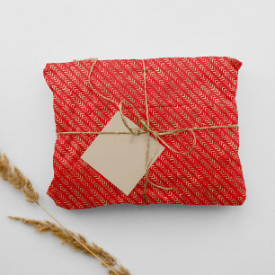 Papier Mousseline Joyeux Golden Chevron Motif Tissu Papier