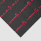 Papier Mousseline Joyeux Halloween à la main (Détail)