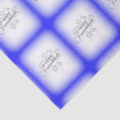 Papier Mousseline Joyeux Hanoukka 2 tons bleu blanc Arrière - plan (Détail)
