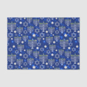 Papier Mousseline Joyeux Hanoukka Modern (Recto)