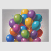 Papier Mousseline Joyeux Invitation d'anniversaire (Recto)