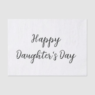 Papier Mousseline Joyeux jour de filles si.ple minimum ajouter le no