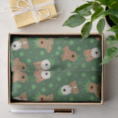 Papier Mousseline Joyeux Jour de la Saint Patrick Welsh Wire Fox Ter (Cadeau)