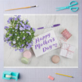 PAPIER MOUSSELINE JOYEUX JOUR DE MÈRE (Artisanat)