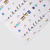 Papier Mousseline Joyeux journal de Tissus de Challah Days (Détail)