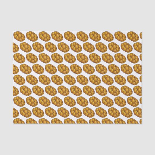 Papier Mousseline Joyeux Jours de Challah Pain juif Hanoukka Chanuka (Recto)