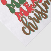 Papier Mousseline Joyeux Joyeux Joyeux Noël Tissu Papier (Détail)