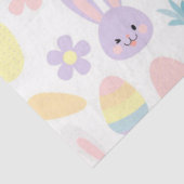 Papier Mousseline Joyeux lapin violet de Pâques (Détail)