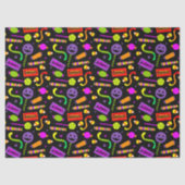Papier Mousseline Joyeux Motif de bonbons Halloween (Recto)
