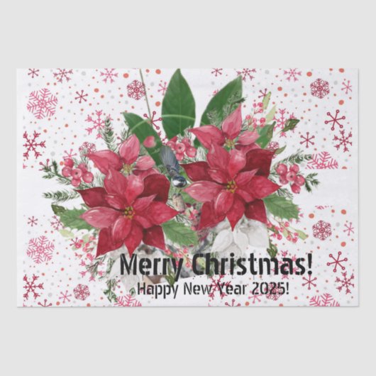 Papier Mousseline Joyeux Noël ! (Recto)