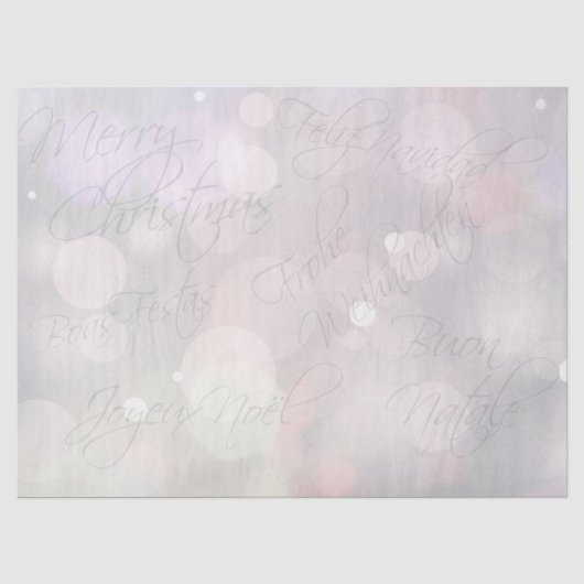 Papier Mousseline Joyeux Noël (Recto)
