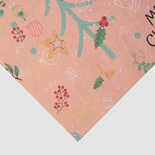 Papier Mousseline Joyeux Noël (Détail)