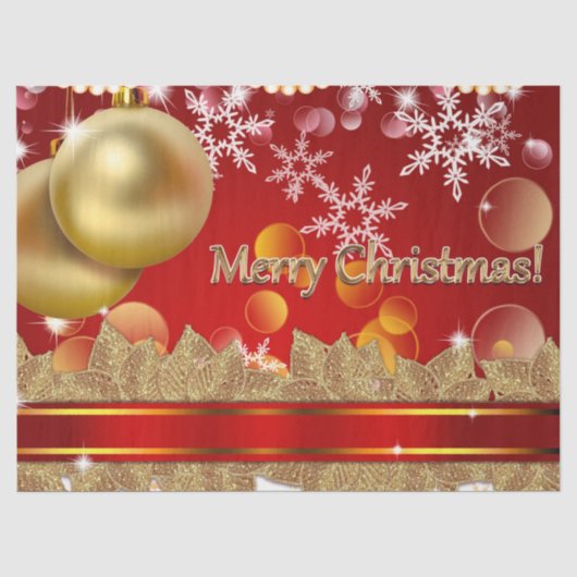 Papier Mousseline Joyeux Noël (Recto)