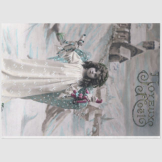 Papier Mousseline Joyeux Noel