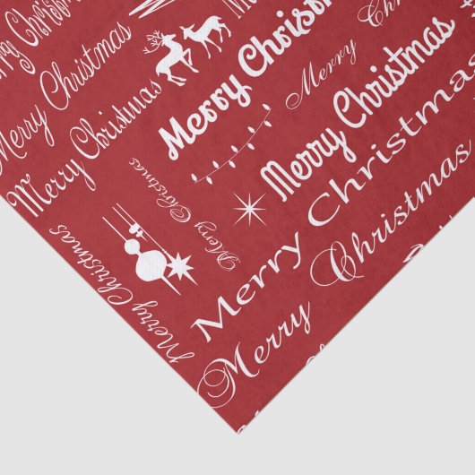 Papier Mousseline Joyeux Noël (Détail)