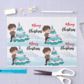 Papier Mousseline Joyeux Noël (Artisanat)