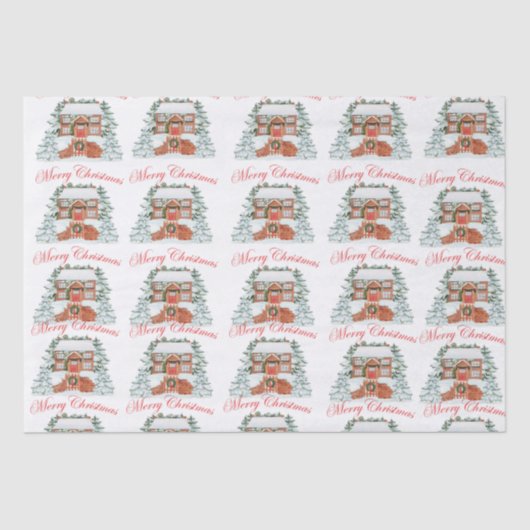 Papier Mousseline Joyeux Noël (Recto)