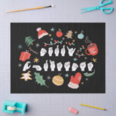 Papier Mousseline Joyeux Noël - ASL American Sign Language III (Artisanat)