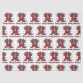 Papier Mousseline Joyeux Noël Boots (Recto)