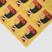 Papier Mousseline Joyeux Noël - Conversation Noir (Détail)