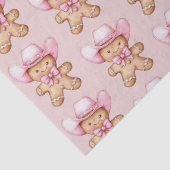 Papier Mousseline Joyeux Noël de fille en pain d'épice (Détail)