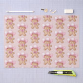 Papier Mousseline Joyeux Noël de fille en pain d'épice (Artisanat)