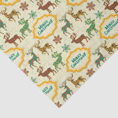 Papier Mousseline Joyeux Noël de Rain-Cerf coloré (Détail)