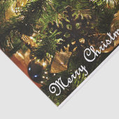 Papier Mousseline Joyeux Noël d'or (Détail)