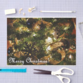 Papier Mousseline Joyeux Noël d'or (Artisanat)