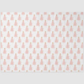 Papier Mousseline Joyeux Noël en arbre rose (Recto)